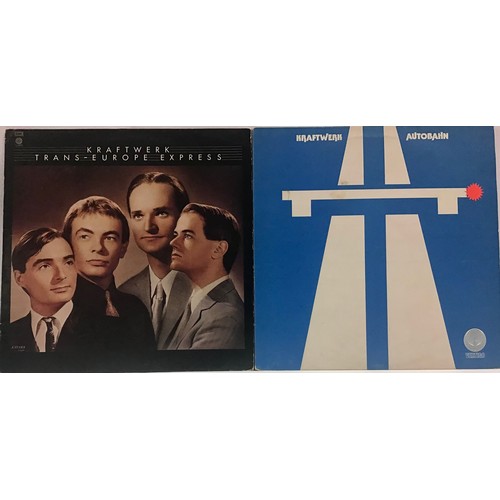 37 - 2 X KRAFTWERK LP RECORDS. 'Trans - Europe Express' here on Capitol E-ST 11603 from 1977 and 'Autobah... 