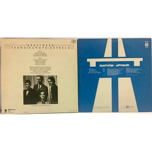 37 - 2 X KRAFTWERK LP RECORDS. 'Trans - Europe Express' here on Capitol E-ST 11603 from 1977 and 'Autobah... 