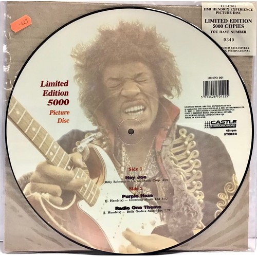 7 - JIMI HENDRIX EXPERIENCE LIMITED EDITION PICTURE DISC. To include tracks - Hey Joe & Purple Haze on t... 