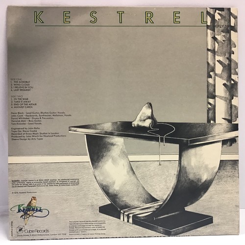 48 - RARE & EXCELLENT KESTREL 1st PROG ROCK MONSTER LP RECORD. Original UK rarity in Ex condition. On Cub... 