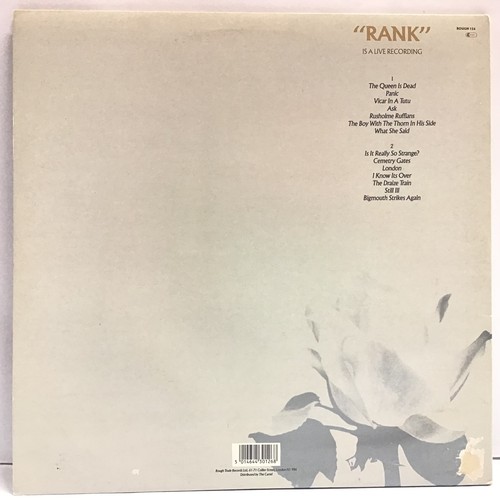 56 - THE SMITHS VINYL LP 'RANK'. Pressed on Rough Trade ROUGH. 126 and released in 1988. This vinyl is in... 