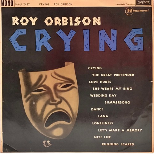 97 - ROY ORBISON VINYL LP 'CRYING'. Nice copy here on London HAU 2437 with release year of 1962. Plays an... 