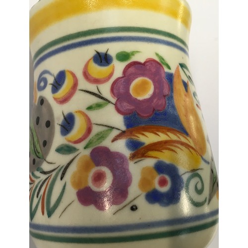 146 - Poole Pottery shape 507 YW pattern vase 5.5