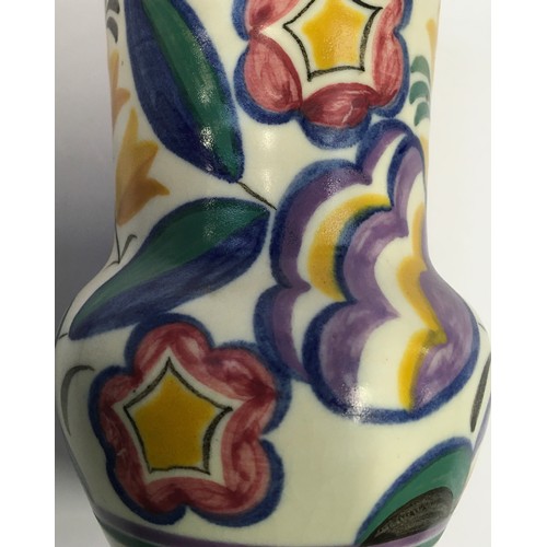 146 - Poole Pottery shape 507 YW pattern vase 5.5