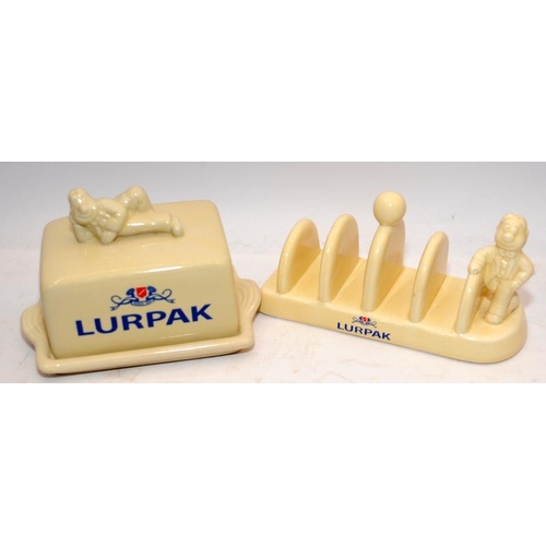 167 - Collectibles to include Lurpak toast rack and butter dish and items of Caithness glass