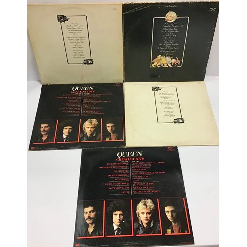 120 - QUEEN VINYL LP RECORDS X 5. THis lot has 2 copies of ‘Greatest Hits’ and also ‘A Night At The Opera’... 