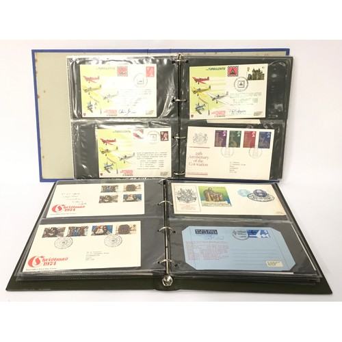 179 - 2 folders of first day covers (Ref 254, 255).