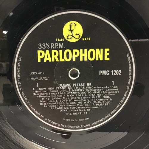 152 - THE BEATLES - PLEASE PLEASE ME ORIGINAL VINYL LP RECORD. Found here on the Parlophone Label PMC 1202... 