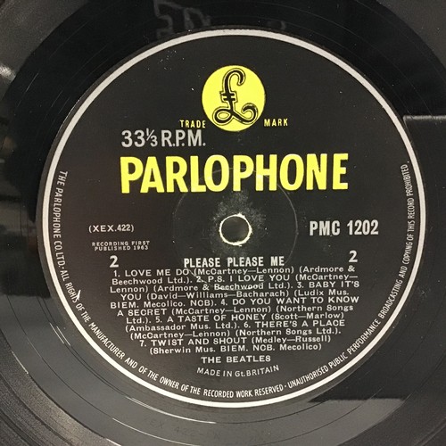 152 - THE BEATLES - PLEASE PLEASE ME ORIGINAL VINYL LP RECORD. Found here on the Parlophone Label PMC 1202... 