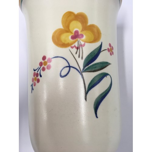 163 - Poole Pottery shape 167 OF pattern vase decorated by Ruth Pavely 8.3