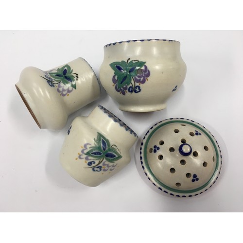 179 - Poole Pottery Carter Stabler Adams GH pattern lidded Pot Pourri together with two small GH pattern v... 