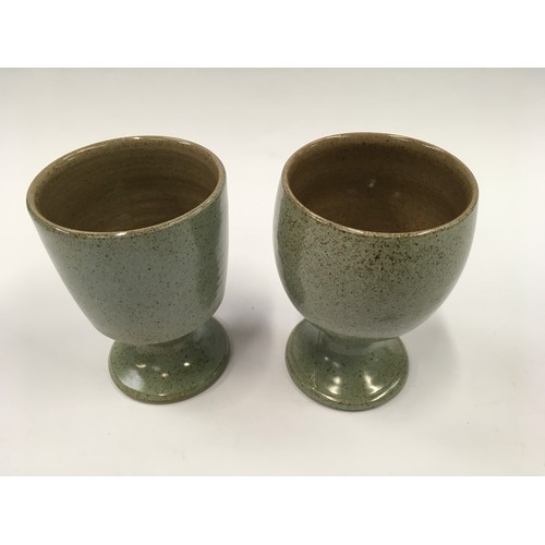 228 - Poole Pottery GS commemorative beakers (2)