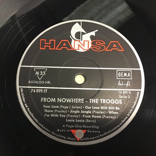 35 - VINYL LP THE TROGGS  'FROM NOWHERE'. This is a German release on Hansa Records 74899 1T. Released in... 