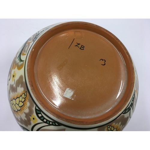 364 - Poole Pottery Carter Stabler Adams shape 925 ZB pattern large planter 10.5