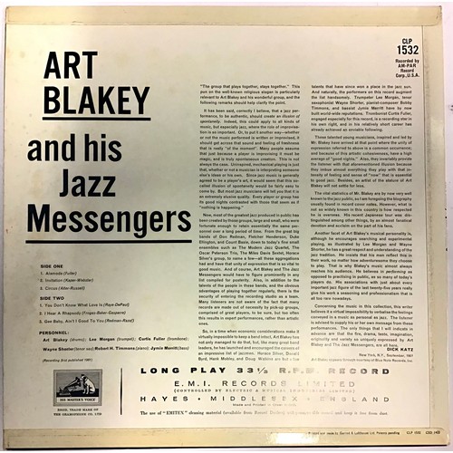 30 - ART BLAKEY & HIS JAZZ MESSENGERS UK VINYL LP RECORD. 1961 Art Blakey gem on cherished UK Mono HMV re... 