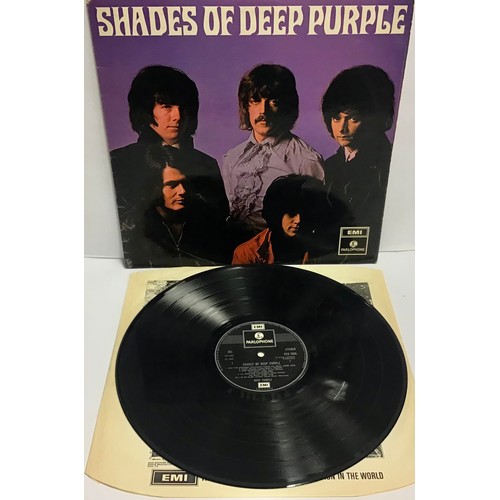 25 - DEEP PURPLE  UK LP 'SHADES OF DEEP PURPLE'. Originally released in 1968 this is an EMI / Parlophone ... 