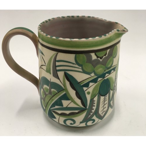 354 - Poole Pottery shape 319 TY pattern Art Deco jug 5.2