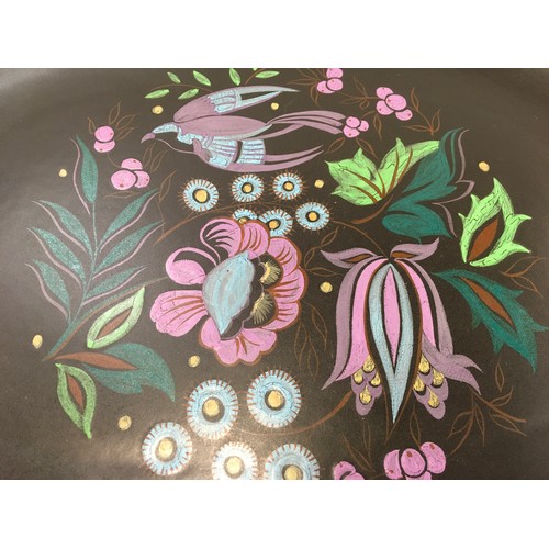 245 - Poole Pottery very rare & hard to find TY pattern platter by Ann Read using the rare mark no 38 Pool... 