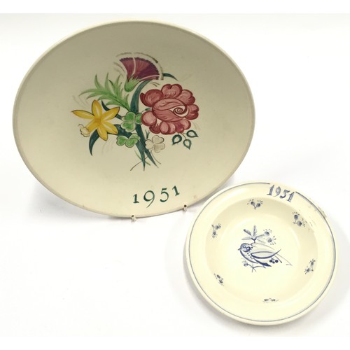 285 - Poole Pottery FOB pattern Festival of Britain plate 9.5