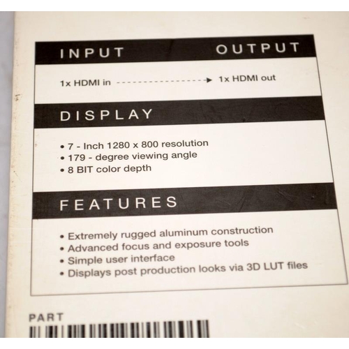 5 - SmallHD 701 Lite 7 inch on camera monitor. Boxed