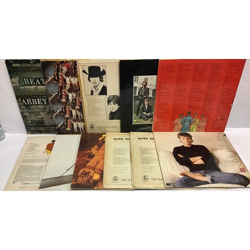 166 - VARIOUS BEATLE RELATED VINYL LP RECORDS X 11. Nice cross section of albums to include - 2 copies of ... 