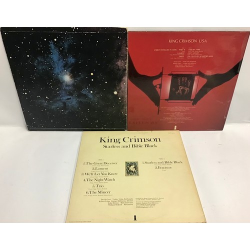 147 - KING CRIMSON LP VINYL RECORDS X 3. Here on Pink rimmed Islands we have the Albums - Islands - U.S.A ... 