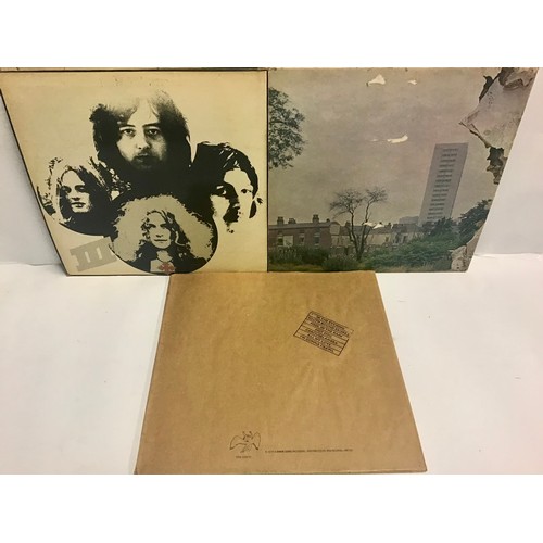 155 - 3 LED ZEPPELIN VINYL LP RECORDS. These include - Led Zeppelin lll 1970 vinyl Original 2401-002 on Pl... 