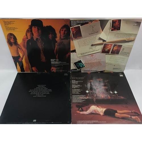 143 - AC/DC VINYL LP RECORDS X 4. FOund here in VG+ conditions we have titles - If You Want Blood - Back I... 