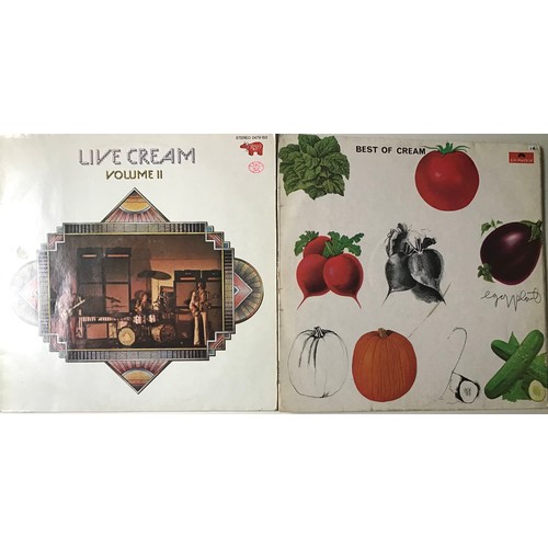 351 - CREAM VINYL LP RECORDS X 2. VG+ copies of These Cream Albums - Best Of Cream on Polydor 583 060 and ... 