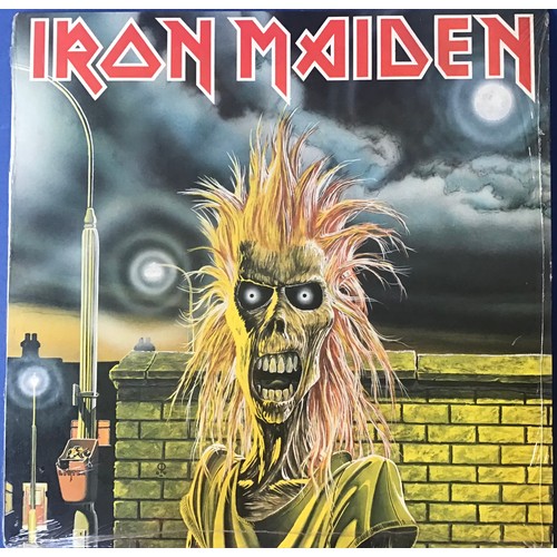 349 - IRON MAIDEN SELF TITLED VINYL LP RECORD.  1st album by Iron Maiden on EMI - EMC 3330. The vinyl was ... 