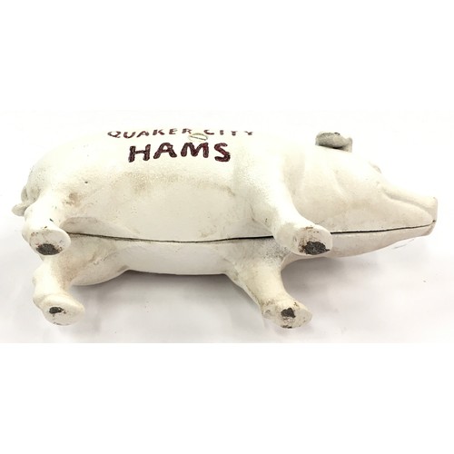 19 - Wm Moland's Sons advertising cast pig money box.