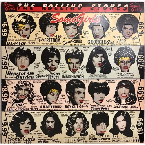 140A - THE ROLLING STONES VINYL ALBUM ‘SOME GIRLS’. RARE 1978 1st press album with BANNED & recalled origin... 