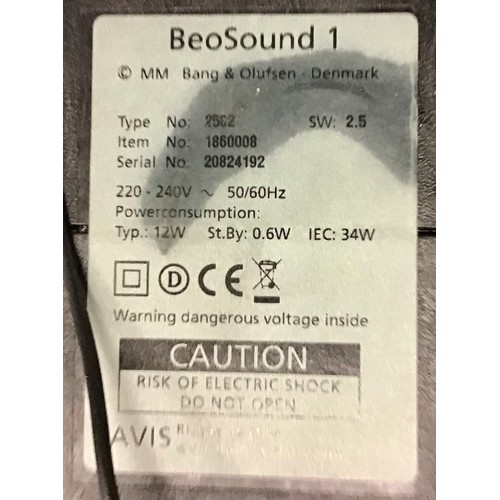 583 - BANG & OLUFSEN BEOSOUND 1. This is a Stereo CD Radio Music System which Powers up when plugged in. M... 