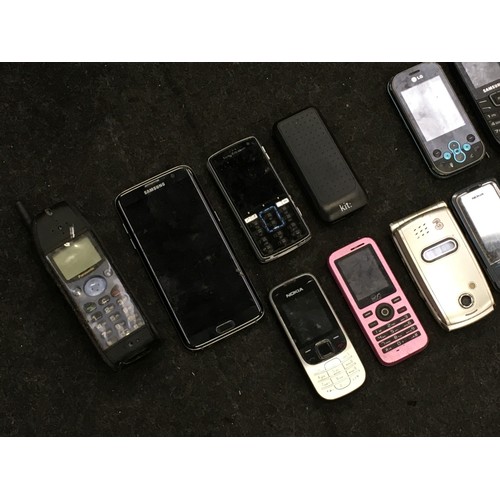 39 - Various mobile phones.