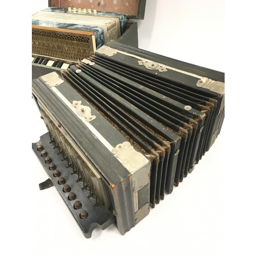 139 - Two vintage accordions one in original case.