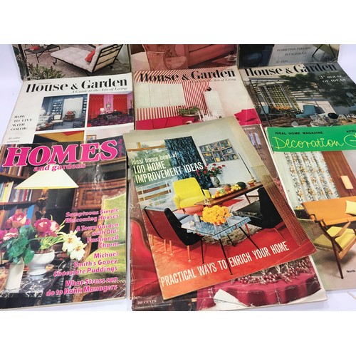 187 - Collection of mid 20th century home and decorating magazines mainly 