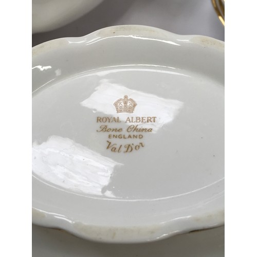 88 - Royal Albert Val D'or dinner service for eight place settings to include tureens, meat platters, sal... 