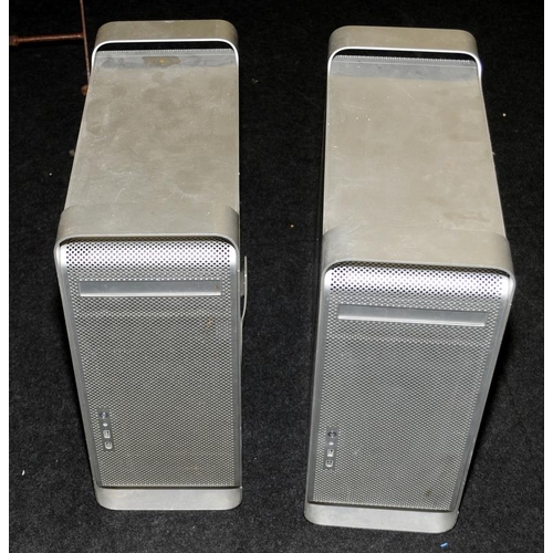 66 - 2 x Apple Mac G5 PC desktop base units. Untested but removed from a working environment