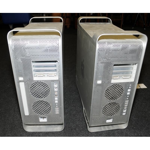 66 - 2 x Apple Mac G5 PC desktop base units. Untested but removed from a working environment