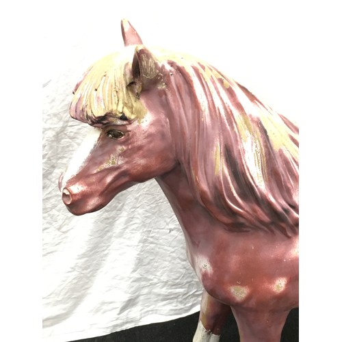 65 - Large fibreglass Shetland pony model 94x120x30cm.