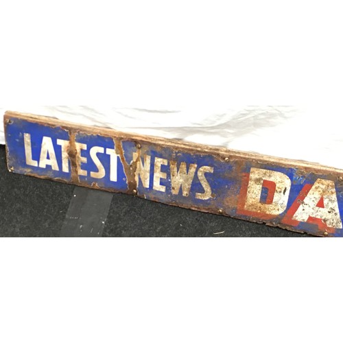 67 - Large Daily Mail enamel sign 161x13cm.