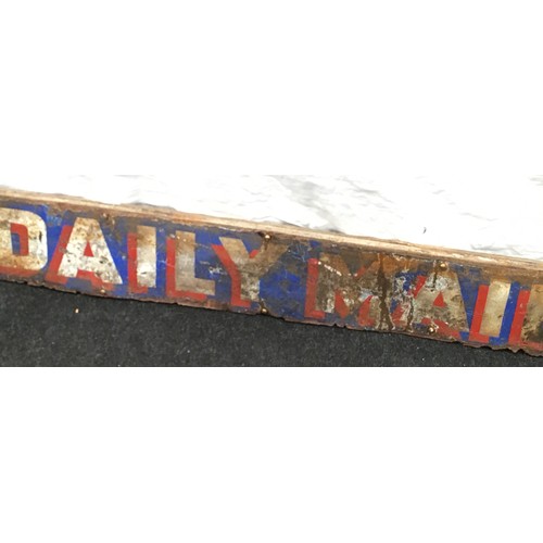 67 - Large Daily Mail enamel sign 161x13cm.