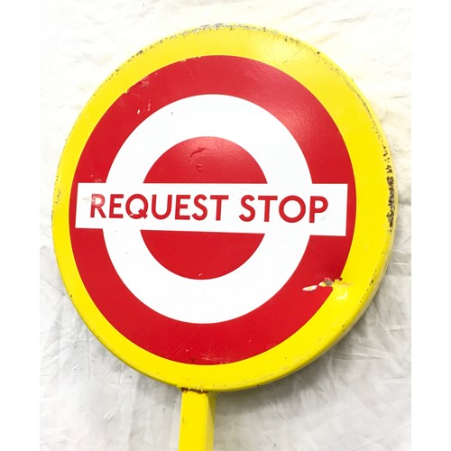 68 - Bus request stop sign 168cm tall.