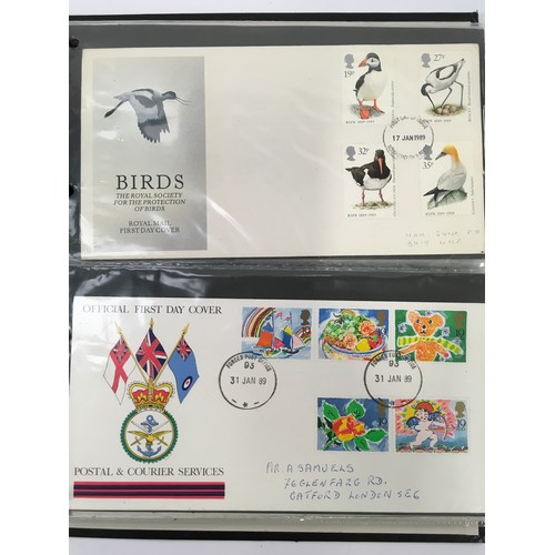 164 - Black album of GB first day covers (ref 154).