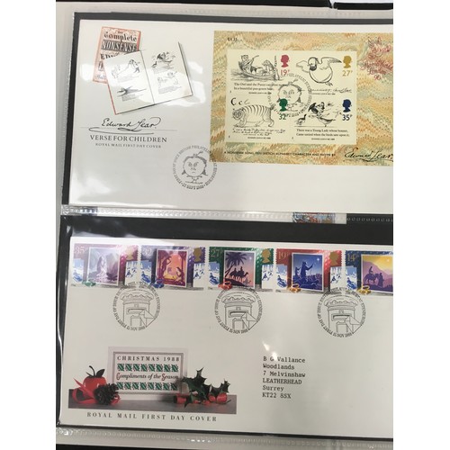 164 - Black album of GB first day covers (ref 154).