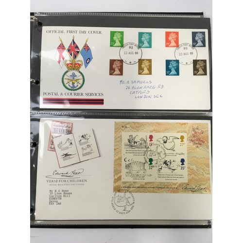 164 - Black album of GB first day covers (ref 154).