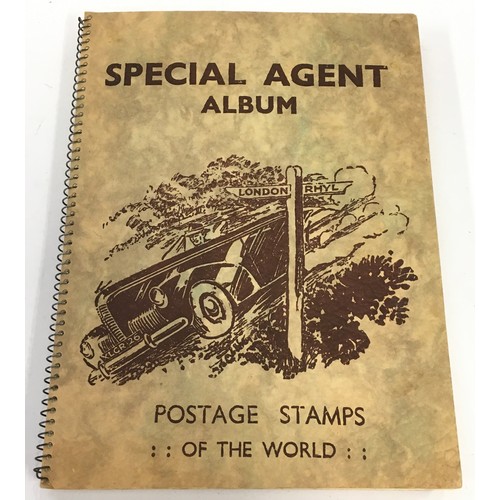 166 - Special agent album of stamps.