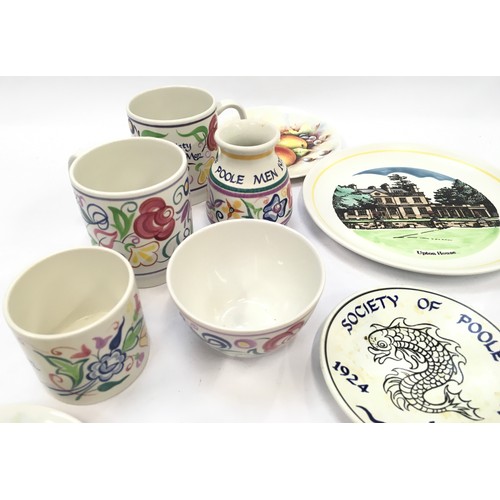 114 - A quantity of Poole Pottery to include 'Society of Poole Men'pieces (13).