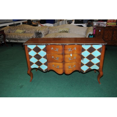 481 - A retro style French hardwood sideboard in the Louis Phillipe style, designed by Galip Kaynar, Grang... 