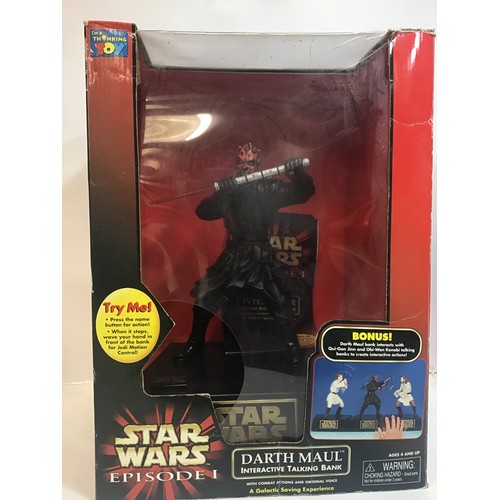 16 - Star Wars interactive characters x 3. These are boxed and in used conditions and include - Qui-Gon J... 